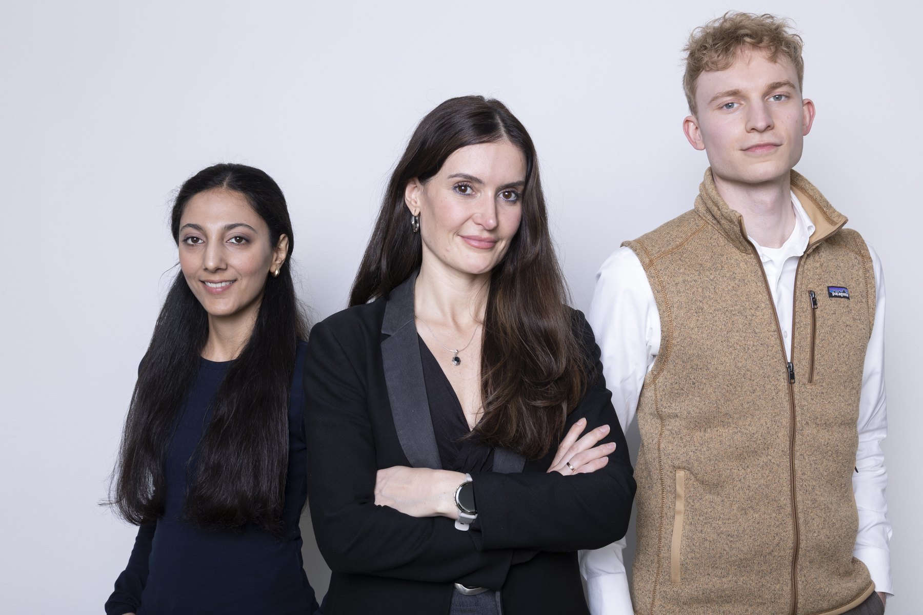 Vireo Ventures dealflow team — Sukhmani, Lou and Sandro